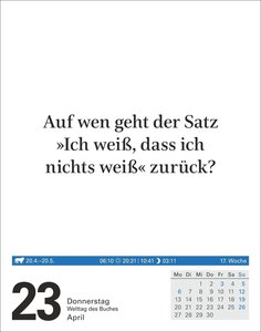 Wissen Tagesabreißkalender 2026