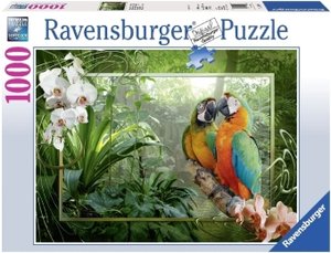 Ravensburger 19188 - Papageien im Dschungel, 1000 Teile Puzzle