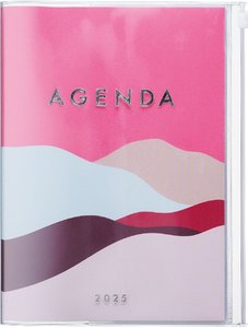 MARK'S 2024/2025 Taschenkalender A5 vertikal, Mountain, Pink
