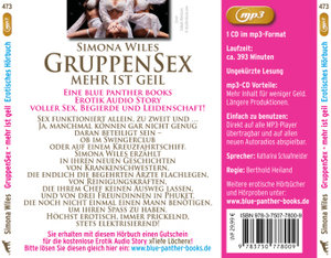 GruppenSex - mehr ist geil   Erotische Geschichten   Erotik Audio Story   Erotisches Hörbuchn MP3CD, Audio-CD, MP3