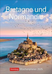 Bretagne und Normandie Wochenplaner 2025