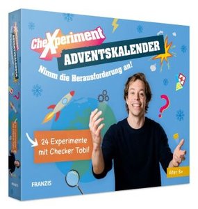 CheXperiment Adventskalender, 24 Experimente für den Advent mit Checker Tobi, für Kinder ab 8 Jahren
