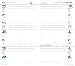 Wochen-Taschenkalender, schwarz 2026