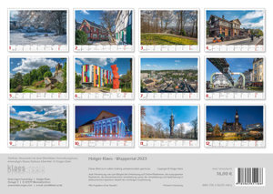 Wuppertal 2023 Bildkalender A3 Spiralbindung