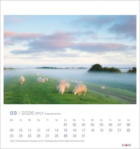 Sylt Impressionen Postkartenkalender 2026