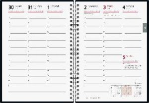 rido/idé 7021007023  Wochenkalender  Buchkalender  2023  Modell futura 2  2 Seiten = 1 Woche  Blattgröße 14,8 x 20,8 cm  Grafik-Einband  blau
