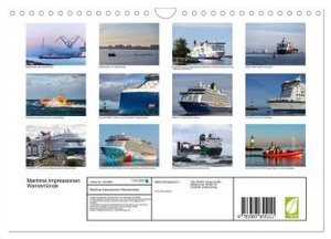 Maritime Impressionen Warnemünde (Wandkalender 2024 DIN A4 quer), CALVENDO Monatskalender