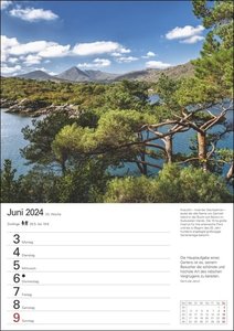 Irland Wochenplaner 2024. Landschafts-Wandkalender zum Eintragen mit 53 atemberaubenden Fotografien der schönsten Plätze Irlands. Terminkalender 2024 Wand