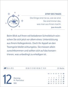 Skorpion Sternzeichenkalender 2026