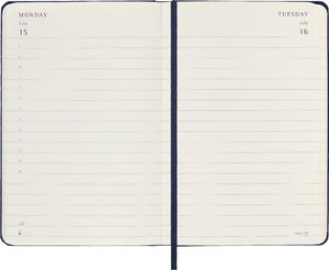 Moleskine 12 Monate Tageskalender 2024, Pocket/A6, Saphir
