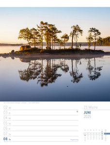 Skandinavien - Der Zauber des hohen Nordens - Wochenplaner Kalender 2025