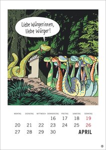 Peter Butschkow: Cartoon-Kracher Halbmonatskalender 2026