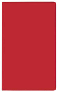 Taschenkalender Saturn Leporello PVC rot 2025