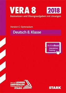 VERA 8 2018 - Testheft 2: Gymnasium - Deutsch + CD-ROM + ActiveBook