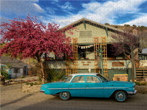 CALVENDO Puzzle Madrid, Movie set für `Hogs´ mit John Travolta,New Mexico,USA 1000 Teile Puzzle quer