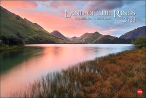 Land of the Rings - Neuseeland Kalender 2023. Großer Wandkalender mit den Landschaften, die zur Kulisse für Herr der Ringe wurden. Hochwertiger Fotokalender im Großformat.