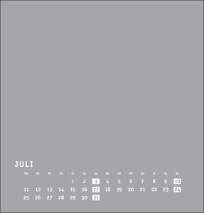 Bastelkalender silbergrau mittel 2022