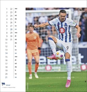 Hertha BSC Postkarten-Kalender 2024. Fußball-Fans aufgepasst! Der kleine Kalender zum Aufstellen oder Aufhängen mit Postkarten zum Sammeln und Verschicken. Must Have für jeden Hertha-Fan.