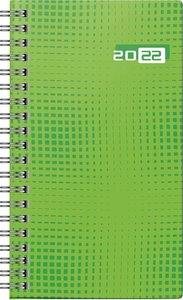 Wochenkalender Modell Taschenplaner int., 2022, Grafik-Einband grün
