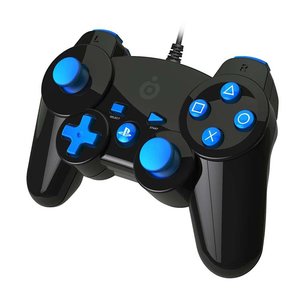 Wired Mini Controller für PS3 - Schwarz/Blau (Offiziell lizensiert)