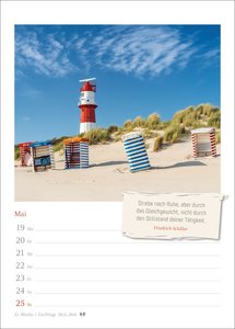 Lebensweisheiten Wochenkalender 2025