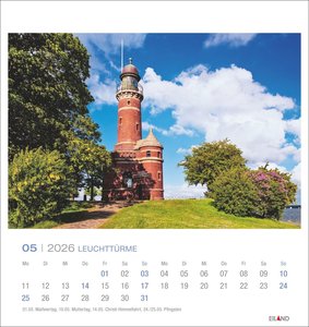 Leuchttürme Postkartenkalender 2026