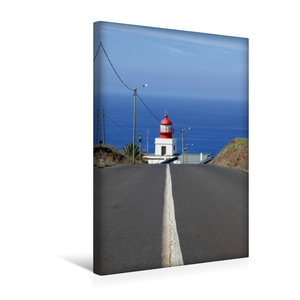 Premium Textil-Leinwand 30 cm x 45 cm hoch Leuchtturm Ponta do Pargo, Madeira