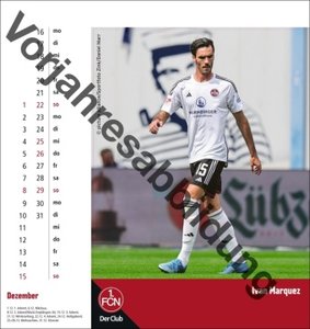1. FC Nürnberg Postkartenkalender 2025