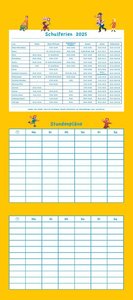 Ali Mitgutsch Familienkalender 2025 – Wandkalender – Familienplaner mit 5 Spalten – Format 22 x 49,5 cm