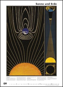 Das Planetarium 2021 - Astronomie im Wand-Kalender - Illustriert von Chris Wormell - Poster-Format 49,5 x 68,5 cm