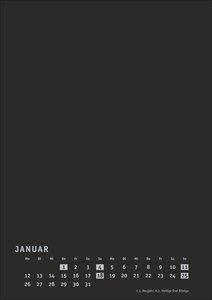 Premium-Bastelkalender schwarz A4 2026