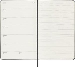 Moleskine 12 Monate Wochen Notizkalender 2024, Large/A5, Schwarz