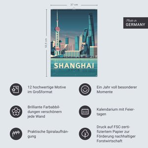 Travel the World Posterkalender 2026
