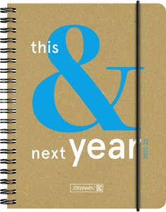 Schülerkalender 2021/2022 (18 Monate) This&Next  A6, Recyclingleder-Einband
