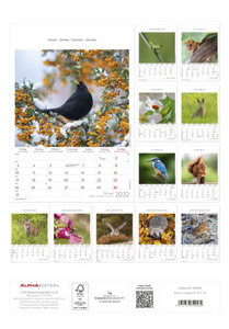 Gartenfreunde 2022 - Bildkalender 24x34 cm - Kalender mit Platz für Notizen - mit vielen Zusatzinformationen - Wandkalender - Alpha Edition