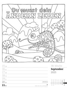 Klartext Sprüchekalender - Wochenplaner Kalender 2025