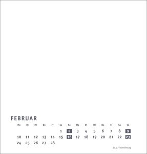 Premium-Bastelkalender weiß mittel 2025