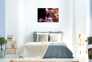 Premium Textil-Leinwand 90 cm x 60 cm quer Rhododendron