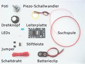 Metalldetektor selber bauen (Metal Detector Kit) - Lernpaket