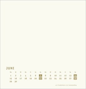 Premium-Bastelkalender gold groß 2026