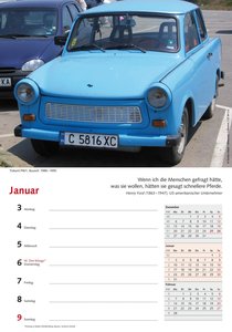 Wochenkalender DDR Fahrzeuge 2022
