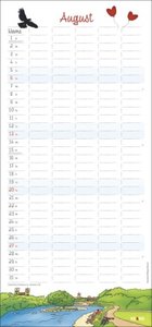 Der Münchner Familienplaner 2023. Familienkalender mit 5 Spalten. Witziger Familien-Wandkalender mit Schulferien. München Kalender 2023.
