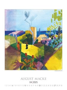 Tunisreise - Macke, Klee 2025 - Bild-Kalender 42x56 cm - Kunst-Kalender - Wand-Kalender - Malerei - Alpha Edition