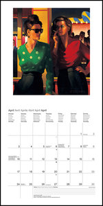 Jack Vettriano 2023 - Wand-Kalender - Mini-Broschürenkalender - 17,5x17,5 - 17,5x35 geöffnet - Kunst-Kalender