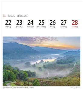 England Sehnsuchtskalender 2026