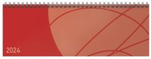 Tischkalender quer Professional Colourlux 2024 rot