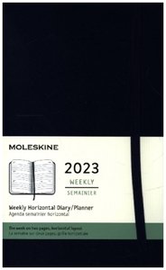 Moleskine 12 Monate Wochenkalender 2023, Large/A5, Saphir
