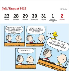 Peanuts Premium-Postkartenkalender 2026