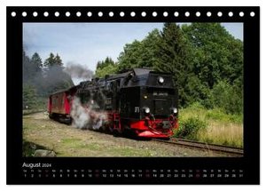 Dampferlebnis im Harz (Tischkalender 2024 DIN A5 quer), CALVENDO Monatskalender