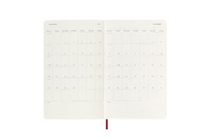 Moleskine 12 Monate Wochen Notizkalender 2023, Large/A5, Scharlachrot